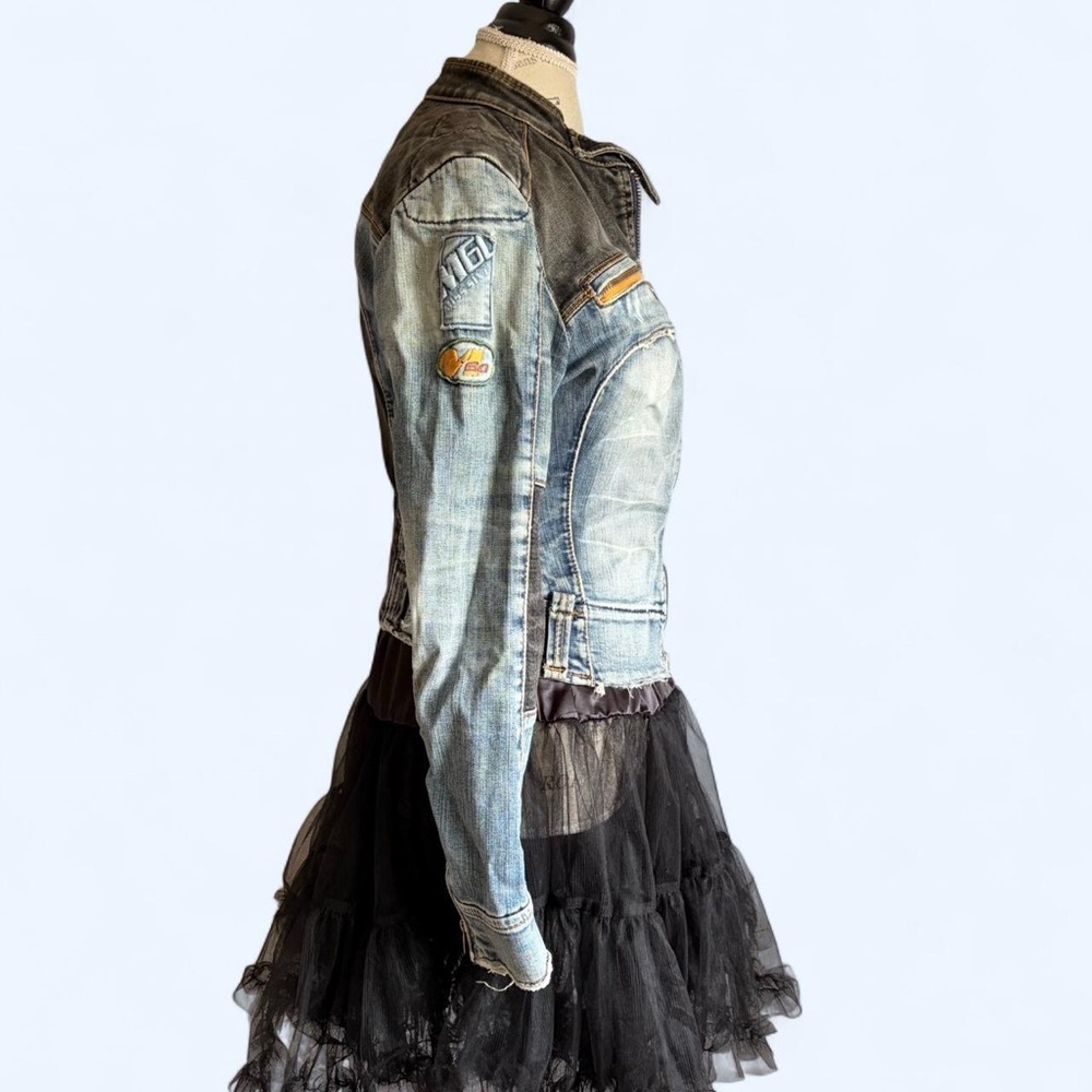 Vintage Distressed Miss Sixty biker jacket - Picture 5 of 9